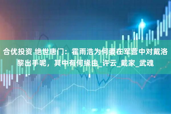 合优投资 绝世唐门：霍雨浩为何要在军营中对戴洛黎出手呢，其中有何缘由_许云_戴家_武魂